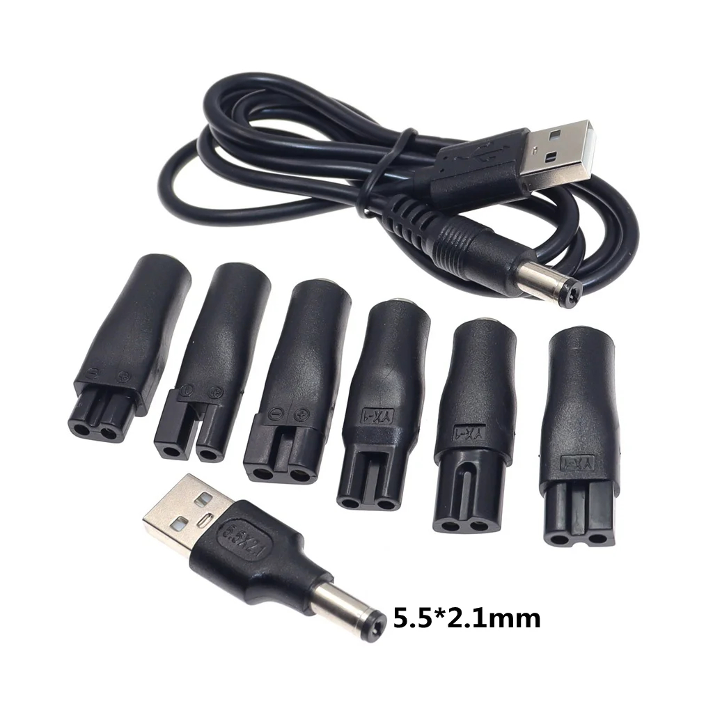 Beard Trimmer - 8 Stück Ersatz-Stromkabel 5V Ladegerät USB-Adapter