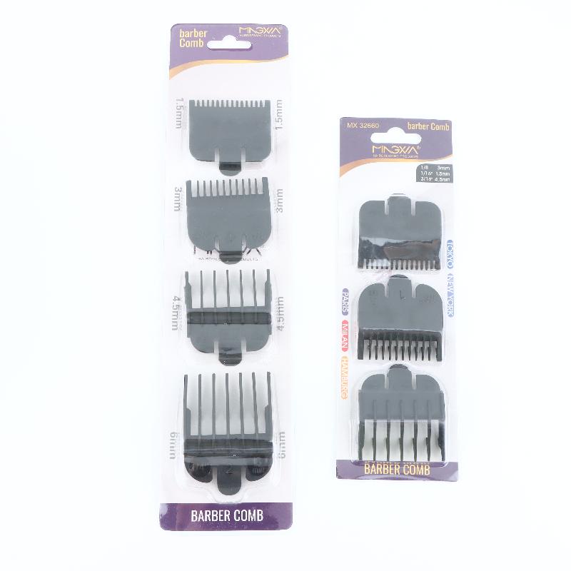 Hair Clipper - 1/2/3/4-teiliges Haarschneidemaschinen-Aufsatzset: Schwarze Führungskämme für Trimmer