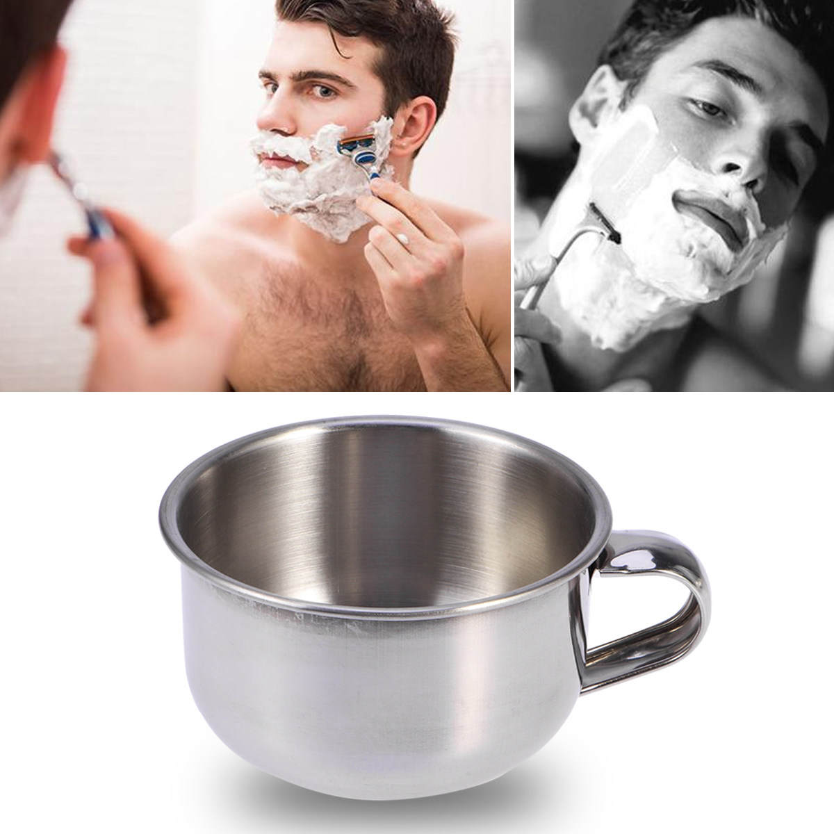 Mens Grooming Travel Kit - 1 Stück Reise-Rasierbecher für Männer, Seifenrasur,