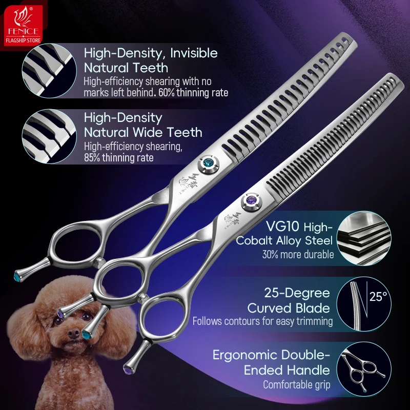 Fenice King Serie 7 Zoll VG10  – Grooming Scissors Bewertung und Preis
