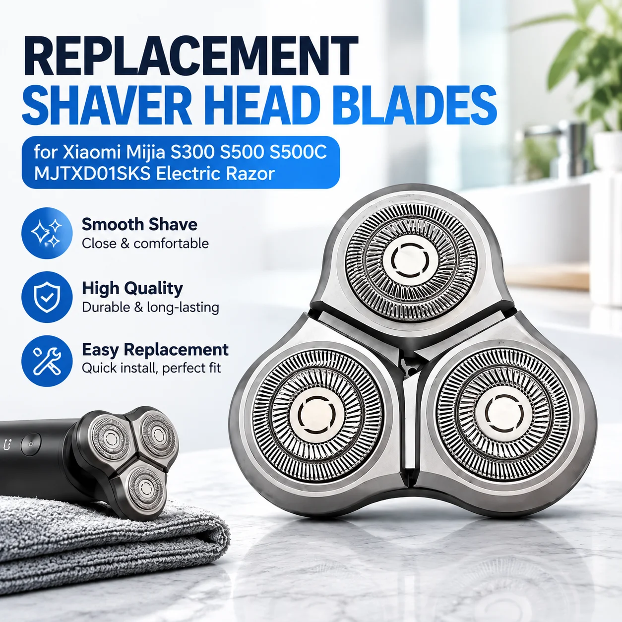 Ersatz-Rasierkopf-Klingen für  – Electric Razor Bewertung und Preis