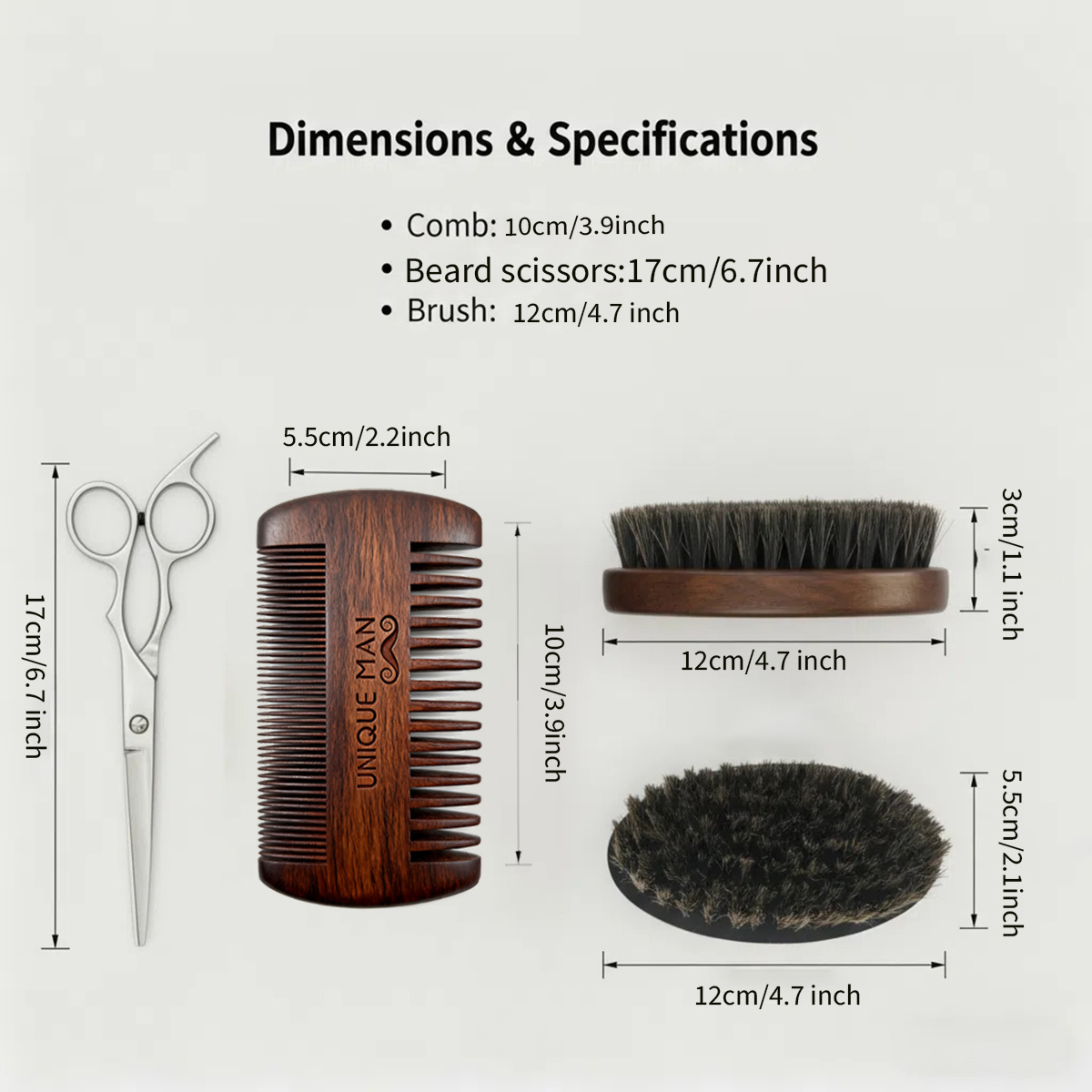 UNIQUE MAN Herren-Bart-Set, sc – Grooming Kit Bewertung und Preis